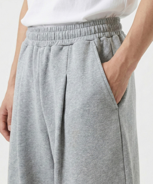 UNDEROFF（アンダーオフ）の「バルーンクーブドスウェットバミューダパンツグレー（その他パンツ・メンズ・グレー/ヘザーグレー/ブラック・LARGE/MEDIUM）」の7枚目の写真