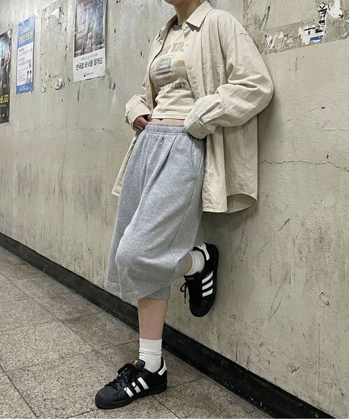 UNDEROFF（アンダーオフ）の「バルーンクーブドスウェットバミューダパンツグレー（その他パンツ・メンズ・グレー/ヘザーグレー/ブラック・LARGE/MEDIUM）」の5枚目の写真