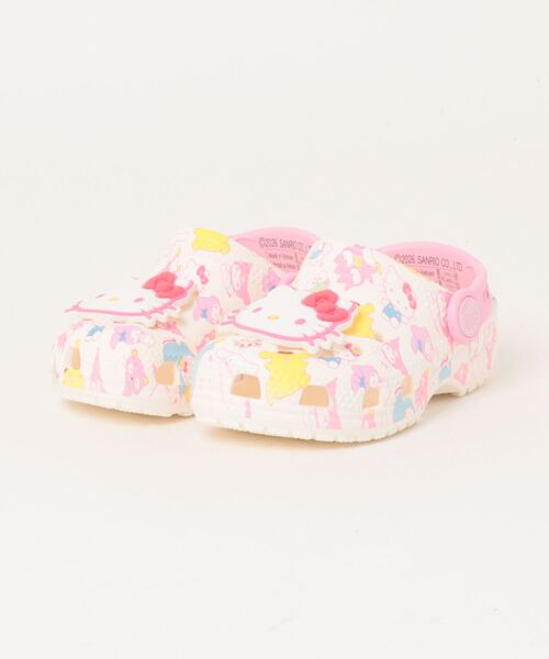 crocs(クロックス)の「クロックス トドラー ハローキティ アンド フレンズ パステル クラシック クロッグ / crocs HKF Pastel Classic Clog T(サンダル・キッズ・マルチ・16.5cm/15.5cm/15cm/14cm/17.5cm)」の1枚目の写真