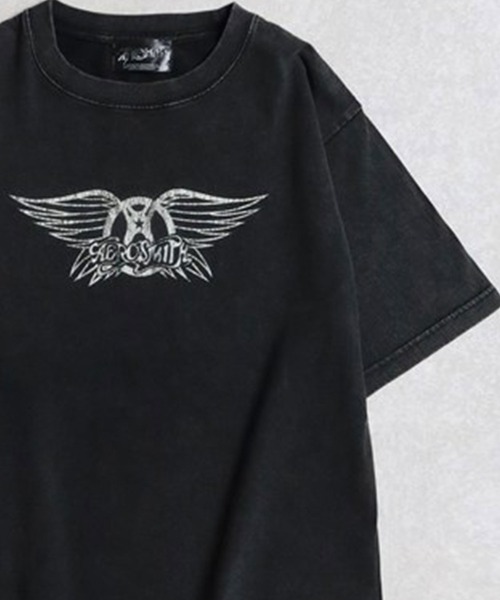 AEROSMITH エアロスミス バンドロゴ S/S Tシャツ（Tシャツ/カットソー