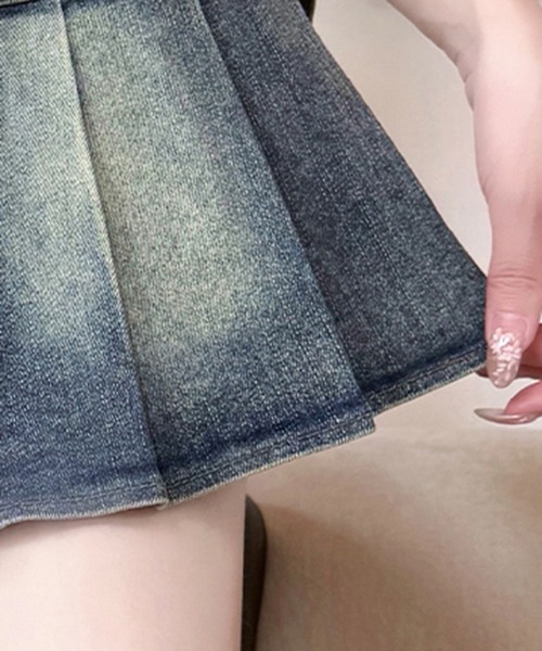 Girly Doll(ガーリードール)の「デニムスカート(スカート・レディース・ブルー/ブラック・S/M/L)」の16枚目の写真