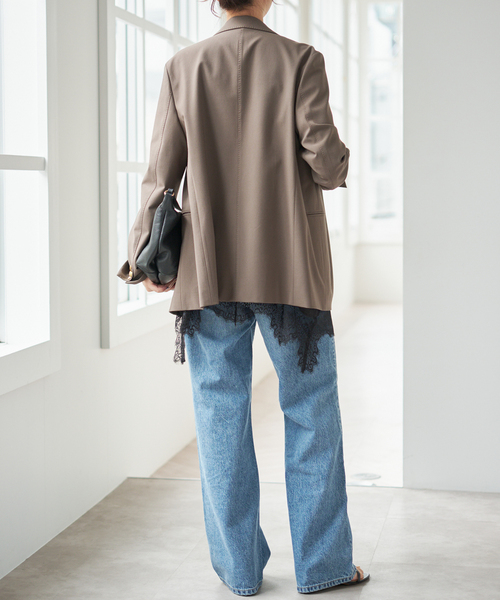 Spick & Span(スピックアンドスパン)の「《WEB限定 / 追加3》レースサテンチュニックキャミソール(キャミソール・レディース・チャコールグレー/ホワイト・FREE)」の18枚目の写真