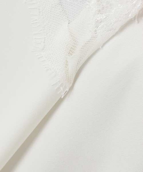 Spick & Span(スピックアンドスパン)の「《WEB限定 / 追加3》レースサテンチュニックキャミソール(キャミソール・レディース・チャコールグレー/ホワイト・FREE)」の12枚目の写真