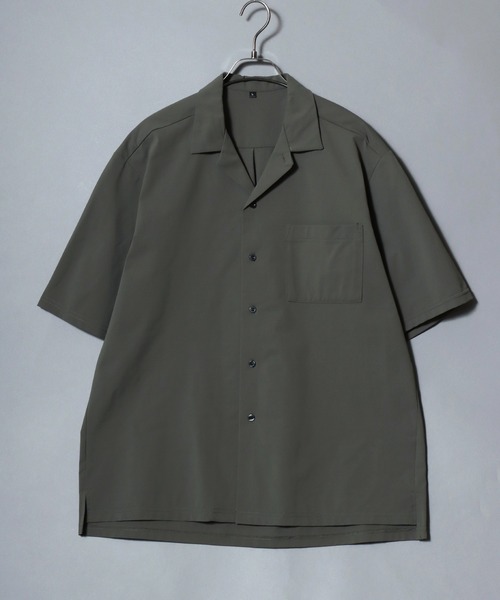 ANPAS（アンパス）の「Short-Sleeve Open-Collar Shirt Matching Set / オープンカラーシャツ ＆ ストレッチテーパードパンツ セットアップ 軽量 ストレッチ 上下セット 半袖 開襟シャツ ボトムス イージーパンツ メンズ（セットアップ・メンズ・カーキ/ブラック/ネイビー/チャコール・M/LL/L）」の20枚目の写真