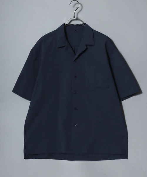 ANPAS（アンパス）の「Short-Sleeve Open-Collar Shirt Matching Set / オープンカラーシャツ ＆ ストレッチテーパードパンツ セットアップ 軽量 ストレッチ 上下セット 半袖 開襟シャツ ボトムス イージーパンツ メンズ（セットアップ・メンズ・カーキ/ブラック/ネイビー/チャコール・M/LL/L）」の15枚目の写真
