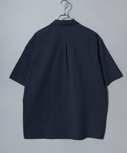 ANPAS（アンパス）の「Short-Sleeve Open-Collar Shirt Matching Set / オープンカラーシャツ ＆ ストレッチテーパードパンツ セットアップ 軽量 ストレッチ 上下セット 半袖 開襟シャツ ボトムス イージーパンツ メンズ（セットアップ・メンズ・カーキ/ブラック/ネイビー/チャコール・M/LL/L）」の14枚目の写真