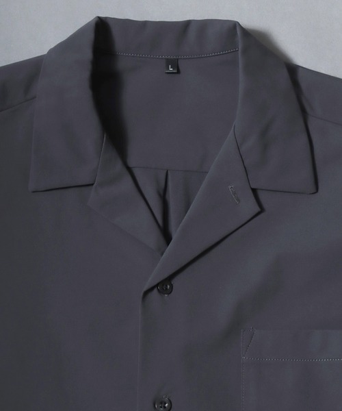 ANPAS（アンパス）の「Short-Sleeve Open-Collar Shirt Matching Set / オープンカラーシャツ ＆ ストレッチテーパードパンツ セットアップ 軽量 ストレッチ 上下セット 半袖 開襟シャツ ボトムス イージーパンツ メンズ（セットアップ・メンズ・カーキ/ブラック/ネイビー/チャコール・M/LL/L）」の10枚目の写真