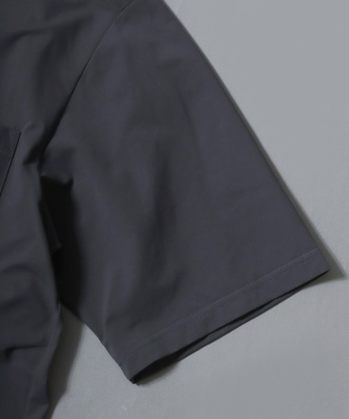 ANPAS（アンパス）の「Short-Sleeve Open-Collar Shirt Matching Set / オープンカラーシャツ ＆ ストレッチテーパードパンツ セットアップ 軽量 ストレッチ 上下セット 半袖 開襟シャツ ボトムス イージーパンツ メンズ（セットアップ・メンズ・カーキ/ブラック/ネイビー/チャコール・M/LL/L）」の7枚目の写真