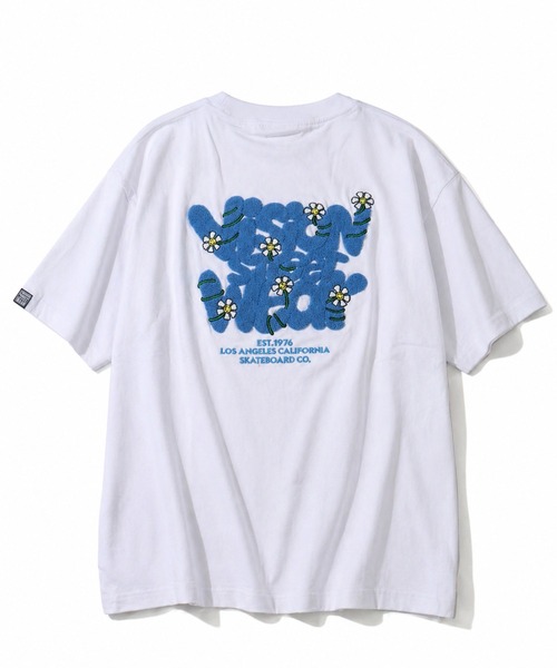 VISION STREET WEAR（ヴィジョンストリートウェア）の「【VISION STREET WEAR/ヴィジョンストリートウェア】Flower Logo Tee /フラワーアートワークデザイン 半袖Tシャツ（Tシャツ/カットソー・メンズ・ブラック/ピンク/ホワイト/イエロー・LL/L/M/FREE）」の10枚目の写真