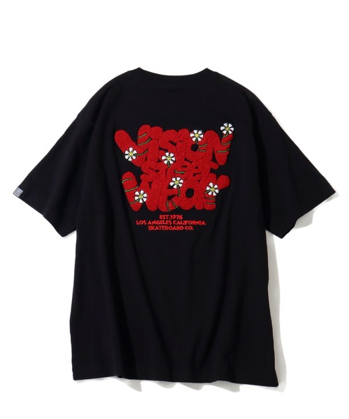 VISION STREET WEAR（ヴィジョンストリートウェア）の「【VISION STREET WEAR/ヴィジョンストリートウェア】Flower Logo Tee /フラワーアートワークデザイン 半袖Tシャツ（Tシャツ/カットソー・メンズ・ブラック/ピンク/ホワイト/イエロー・LL/L/M/FREE）」の12枚目の写真