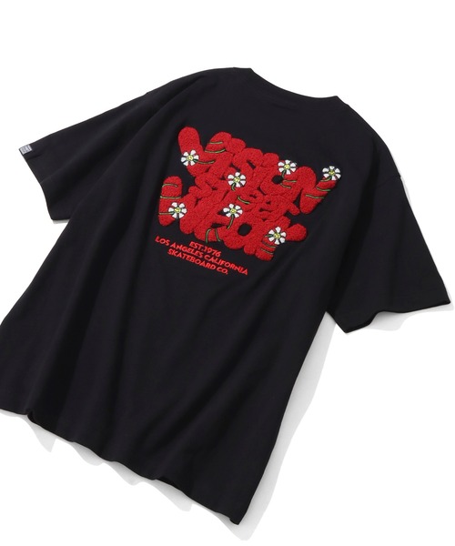 VISION STREET WEAR（ヴィジョンストリートウェア）の「【VISION STREET WEAR/ヴィジョンストリートウェア】Flower Logo Tee /フラワーアートワークデザイン 半袖Tシャツ（Tシャツ/カットソー・メンズ・ブラック/ピンク/ホワイト/イエロー・LL/L/M/FREE）」の20枚目の写真