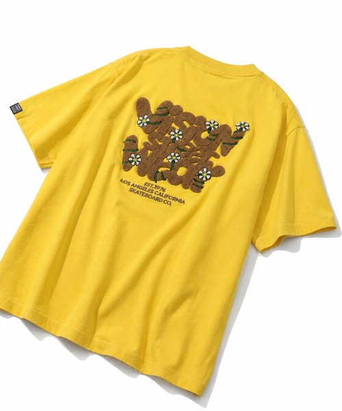 VISION STREET WEAR（ヴィジョンストリートウェア）の「【VISION STREET WEAR/ヴィジョンストリートウェア】Flower Logo Tee /フラワーアートワークデザイン 半袖Tシャツ（Tシャツ/カットソー・メンズ・ブラック/ピンク/ホワイト/イエロー・LL/L/M/FREE）」の22枚目の写真