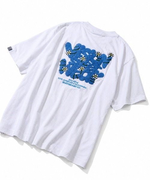 VISION STREET WEAR（ヴィジョンストリートウェア）の「【VISION STREET WEAR/ヴィジョンストリートウェア】Flower Logo Tee /フラワーアートワークデザイン 半袖Tシャツ（Tシャツ/カットソー・メンズ・ブラック/ピンク/ホワイト/イエロー・LL/L/M/FREE）」の18枚目の写真