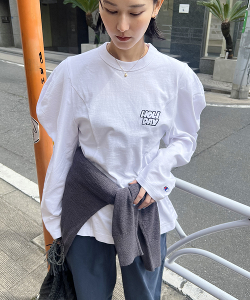 別注【CHAMPION*JOURNAL STANDARD by HOLIDAY】16s/1 Jersey PUFF（T
