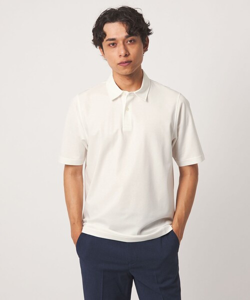 A DAY IN THE LIFE UNITED ARROWS（アデイインザライフユナイテッドアローズ）の「シャイニー ポンチ ポロシャツ＜A DAY IN THE LIFE＞（ポロシャツ・メンズ・ネイビー/ブラック/ホワイト・L/S/XL/M）」の2枚目の写真