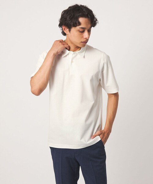 A DAY IN THE LIFE UNITED ARROWS（アデイインザライフユナイテッドアローズ）の「シャイニー ポンチ ポロシャツ＜A DAY IN THE LIFE＞（ポロシャツ・メンズ・ネイビー/ブラック/ホワイト・L/S/XL/M）」の5枚目の写真
