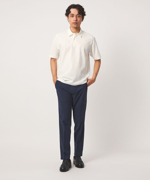 A DAY IN THE LIFE UNITED ARROWS（アデイインザライフユナイテッドアローズ）の「シャイニー ポンチ ポロシャツ＜A DAY IN THE LIFE＞（ポロシャツ・メンズ・ネイビー/ブラック/ホワイト・L/S/XL/M）」の6枚目の写真