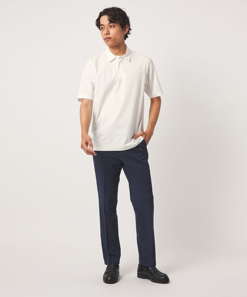 A DAY IN THE LIFE UNITED ARROWS（アデイインザライフユナイテッドアローズ）の「シャイニー ポンチ ポロシャツ＜A DAY IN THE LIFE＞（ポロシャツ・メンズ・ネイビー/ブラック/ホワイト・L/S/XL/M）」の7枚目の写真