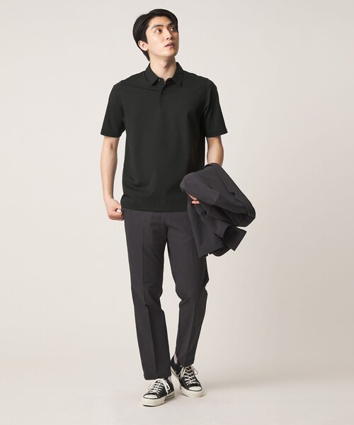 A DAY IN THE LIFE UNITED ARROWS（アデイインザライフユナイテッドアローズ）の「シャイニー ポンチ ポロシャツ＜A DAY IN THE LIFE＞（ポロシャツ・メンズ・ネイビー/ブラック/ホワイト・L/S/XL/M）」の9枚目の写真