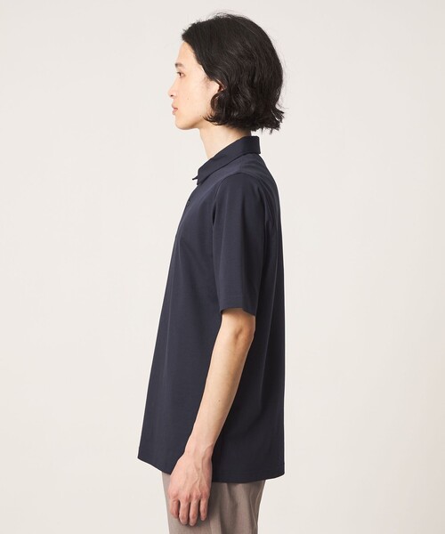 A DAY IN THE LIFE UNITED ARROWS（アデイインザライフユナイテッドアローズ）の「シャイニー ポンチ ポロシャツ＜A DAY IN THE LIFE＞（ポロシャツ・メンズ・ネイビー/ブラック/ホワイト・L/S/XL/M）」の12枚目の写真