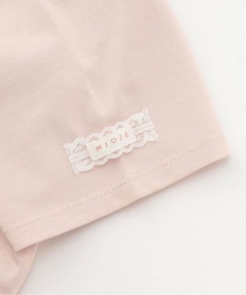 Mi-je（ミジェ）の「ハートレースクロップドTシャツ（Tシャツ/カットソー・レディース・オフホワイト/ピンク・F）」の14枚目の写真