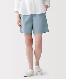婦人 洗いざらし ブロードショートパンツ
