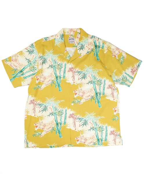 HOUSTON(ヒューストン)の「【UT207】【HOUSTON/ヒューストン】竹虎 ALOHA SHIRT 41267(シャツ/ブラウス・メンズ・マスタード/ブラック・MEDIUM/LARGE)」の11枚目の写真