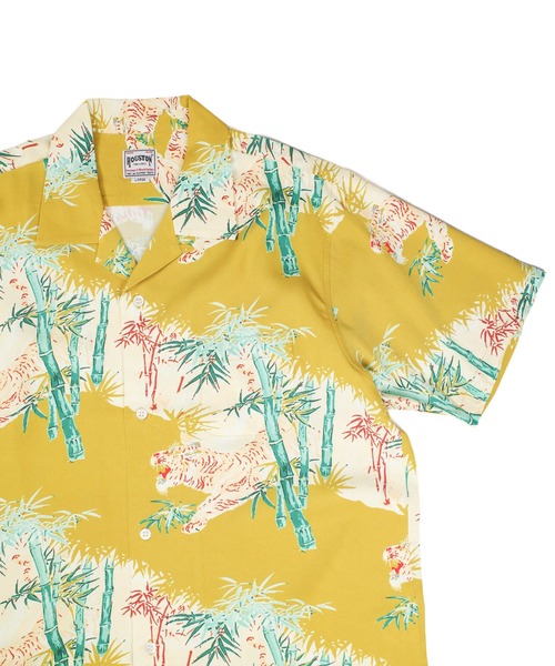HOUSTON(ヒューストン)の「【UT207】【HOUSTON/ヒューストン】竹虎 ALOHA SHIRT 41267(シャツ/ブラウス・メンズ・マスタード/ブラック・MEDIUM/LARGE)」の10枚目の写真