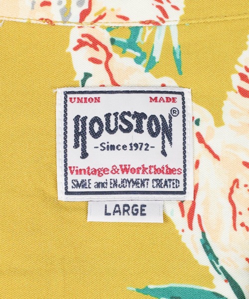 HOUSTON(ヒューストン)の「【UT207】【HOUSTON/ヒューストン】竹虎 ALOHA SHIRT 41267(シャツ/ブラウス・メンズ・マスタード/ブラック・MEDIUM/LARGE)」の8枚目の写真