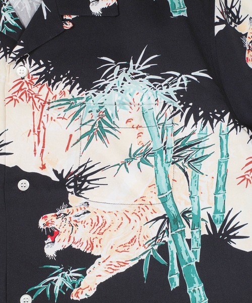 HOUSTON(ヒューストン)の「【UT207】【HOUSTON/ヒューストン】竹虎 ALOHA SHIRT 41267(シャツ/ブラウス・メンズ・マスタード/ブラック・MEDIUM/LARGE)」の16枚目の写真