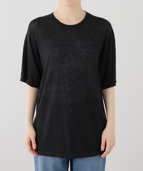 raspail(ラスパイユ)の「*【Raspail/ラスパイユ】 T-Shirt(Tシャツ/カットソー・レディース・モカ/ブラック/ピンク・FREE)」の11枚目の写真