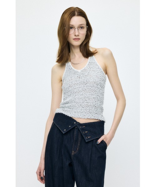 HALTER NECK KNIT キャミソール（キャミソール）｜MOUSSY（マウジー