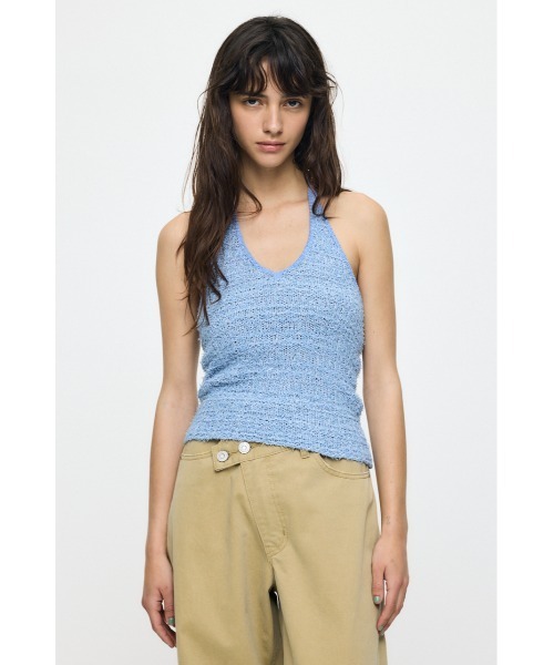 HALTER NECK KNIT キャミソール（キャミソール）｜MOUSSY（マウジー