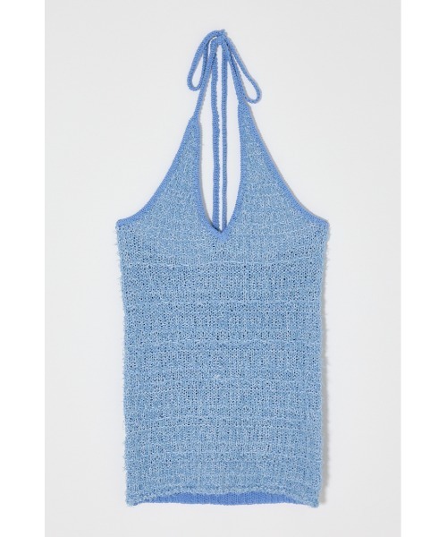 MOUSSY(マウジー)の「HALTER NECK KNIT キャミソール(キャミソール・レディース・ネイビー/ホワイト/ライトブルー・FREE)」の7枚目の写真