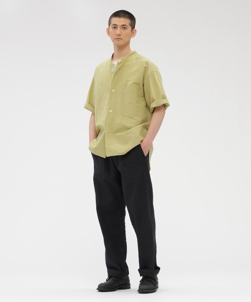 MHL.(エムエイチエル)の「HIGH COUNT DRY COTTON LINEN(シャツ/ブラウス・メンズ・イエロー/ホワイト・SMALL/MEDIUM/LARGE)」の7枚目の写真