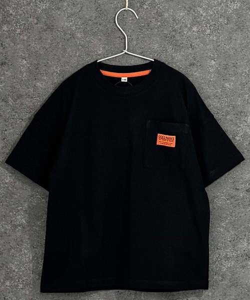 Universal Style Wear（ユニバーサルスタイルウェア）の「胸ポケット付きBIG半袖Tシャツ（Tシャツ/カットソー・キッズ・ライトカーキ/オートミール/ブルー系/ブラック・160/150/140）」の10枚目の写真