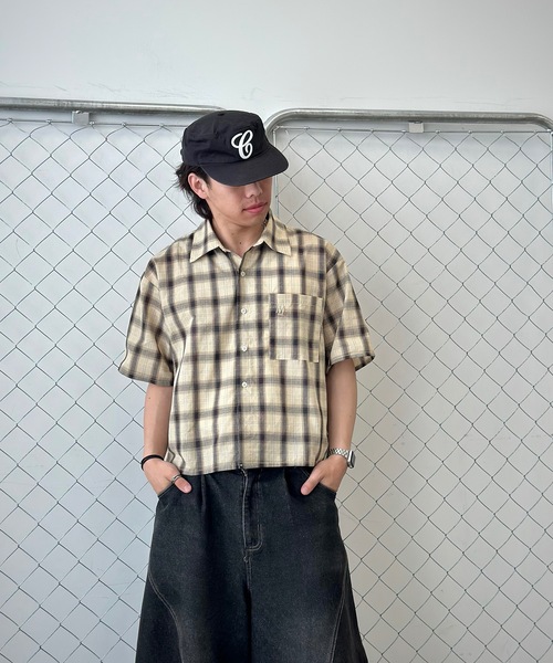 MandO（エムオー）（エムオー）の「ワンポイント刺繍アソートシャツ/ストライプ/チェック/無地（シャツ/ブラウス・メンズ・ホワイト/ベージュ/ブルー・MEDIUM/LARGE）」の18枚目の写真