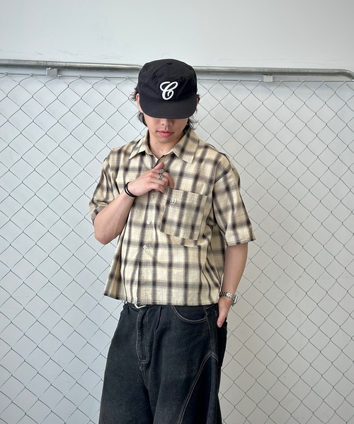 MandO（エムオー）（エムオー）の「ワンポイント刺繍アソートシャツ/ストライプ/チェック/無地（シャツ/ブラウス・メンズ・ホワイト/ベージュ/ブルー・MEDIUM/LARGE）」の19枚目の写真