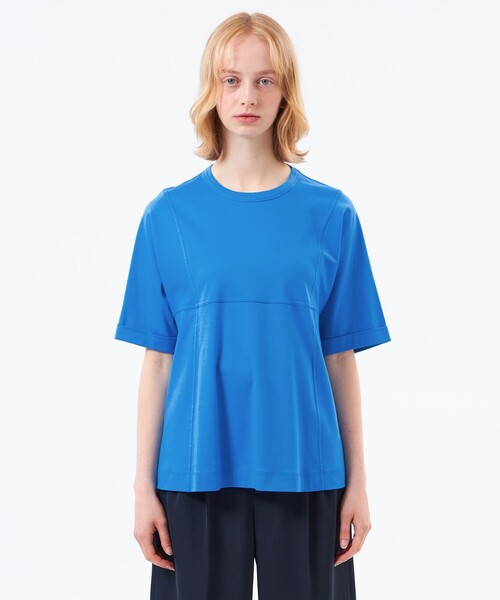 MACKINTOSH PHILOSOPHY（ﾏｯｷﾝﾄｯｼｭ ﾌｨﾛｿﾌｨｰ）の「【CRANWELL SHIRTS(クランウェルシャツ)】ハイゲージコットンジャージ製（Tシャツ/カットソー・レディース・ピンク系その他2/オフホワイト/ブラック/ライトブルー・38）」の9枚目の写真