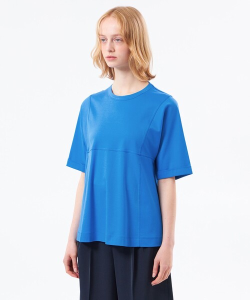 MACKINTOSH PHILOSOPHY（ﾏｯｷﾝﾄｯｼｭ ﾌｨﾛｿﾌｨｰ）の「【CRANWELL SHIRTS(クランウェルシャツ)】ハイゲージコットンジャージ製（Tシャツ/カットソー・レディース・ピンク系その他2/オフホワイト/ブラック/ライトブルー・38）」の10枚目の写真