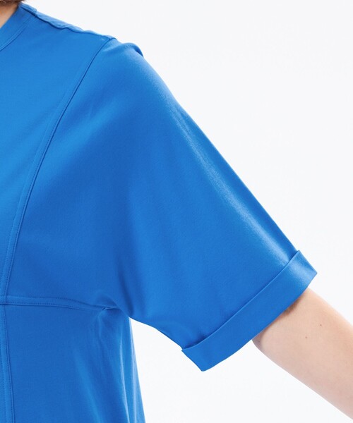 MACKINTOSH PHILOSOPHY（ﾏｯｷﾝﾄｯｼｭ ﾌｨﾛｿﾌｨｰ）の「【CRANWELL SHIRTS(クランウェルシャツ)】ハイゲージコットンジャージ製（Tシャツ/カットソー・レディース・ピンク系その他2/オフホワイト/ブラック/ライトブルー・38）」の12枚目の写真