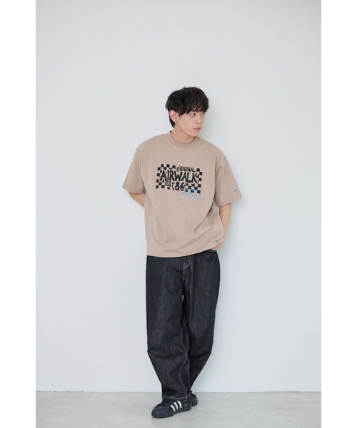 AIRWALK(エアウォーク)の「【AIRWALK/エアウォーク】プリントTシャツ メンズ/バックプリント/カジュアル/ストリート(Tシャツ/カットソー・メンズ・ホワイト/チャコールグレー/ベージュ/ブルー・MEDIUM/LARGE/X-LARGE)」の4枚目の写真