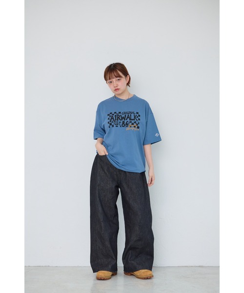 AIRWALK(エアウォーク)の「【AIRWALK/エアウォーク】プリントTシャツ メンズ/バックプリント/カジュアル/ストリート(Tシャツ/カットソー・メンズ・ホワイト/チャコールグレー/ベージュ/ブルー・MEDIUM/LARGE/X-LARGE)」の1枚目の写真