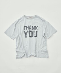 【REMI RELIEF/レミレリーフ】NEW SP加工20/-天竺BIGサイズT(THANK YOU)