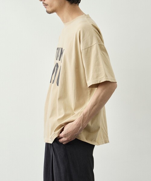 REMI RELIEF(レミレリーフ)の「【REMI RELIEF/レミレリーフ】NEW SP加工20/-天竺BIGサイズT(THANK YOU)(Tシャツ/カットソー・メンズ・サックスブルー/グレー/イエロー・M/L/XL)」の5枚目の写真