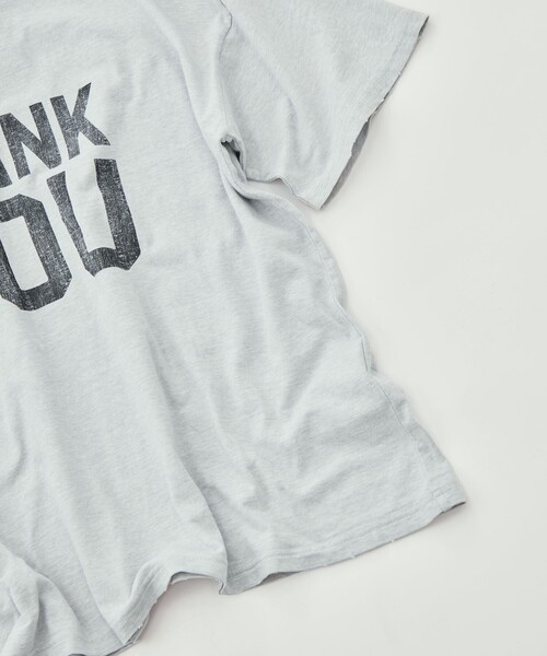 REMI RELIEF(レミレリーフ)の「【REMI RELIEF/レミレリーフ】NEW SP加工20/-天竺BIGサイズT(THANK YOU)(Tシャツ/カットソー・メンズ・サックスブルー/グレー/イエロー・M/L/XL)」の13枚目の写真