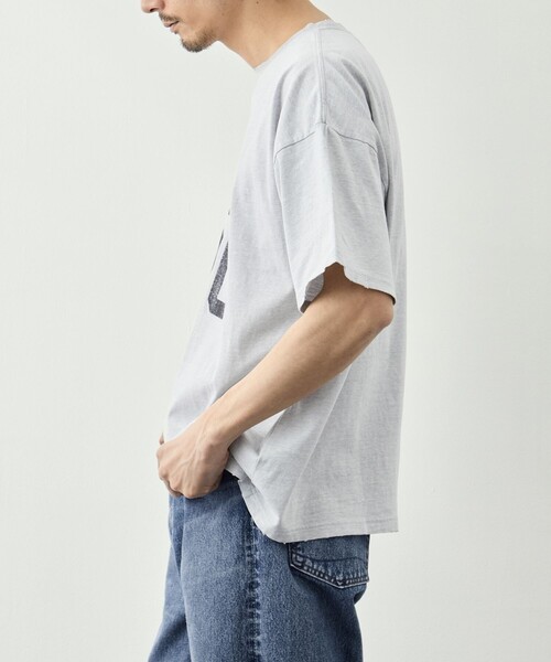 REMI RELIEF(レミレリーフ)の「【REMI RELIEF/レミレリーフ】NEW SP加工20/-天竺BIGサイズT(THANK YOU)(Tシャツ/カットソー・メンズ・サックスブルー/グレー/イエロー・M/L/XL)」の15枚目の写真