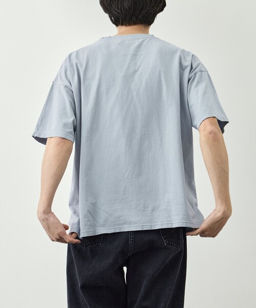 REMI RELIEF(レミレリーフ)の「【REMI RELIEF/レミレリーフ】NEW SP加工20/-天竺BIGサイズT(THANK YOU)(Tシャツ/カットソー・メンズ・サックスブルー/グレー/イエロー・M/L/XL)」の22枚目の写真