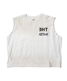 PARTIER Oil Dirt Crop Sleeveless (DIRTY WHITE)