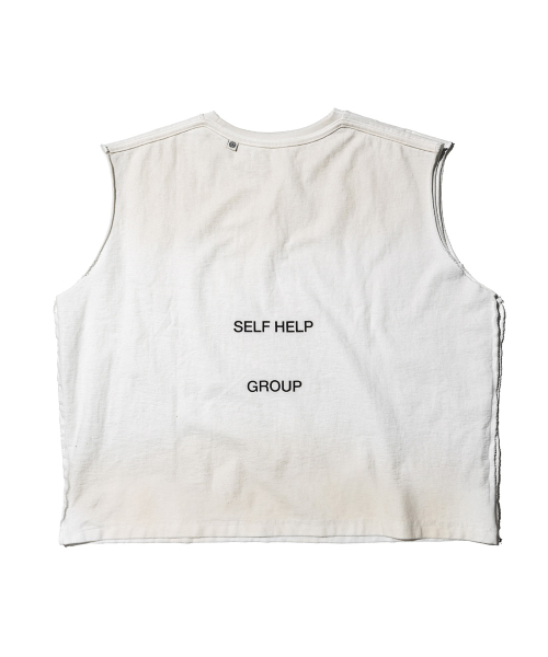 PUNCH DRUNK PARTIES(パンチドランクパーティーズ)の「PARTIER Oil Dirt Crop Sleeveless (DIRTY WHITE)(Tシャツ/カットソー・メンズ・その他・1/2)」の5枚目の写真